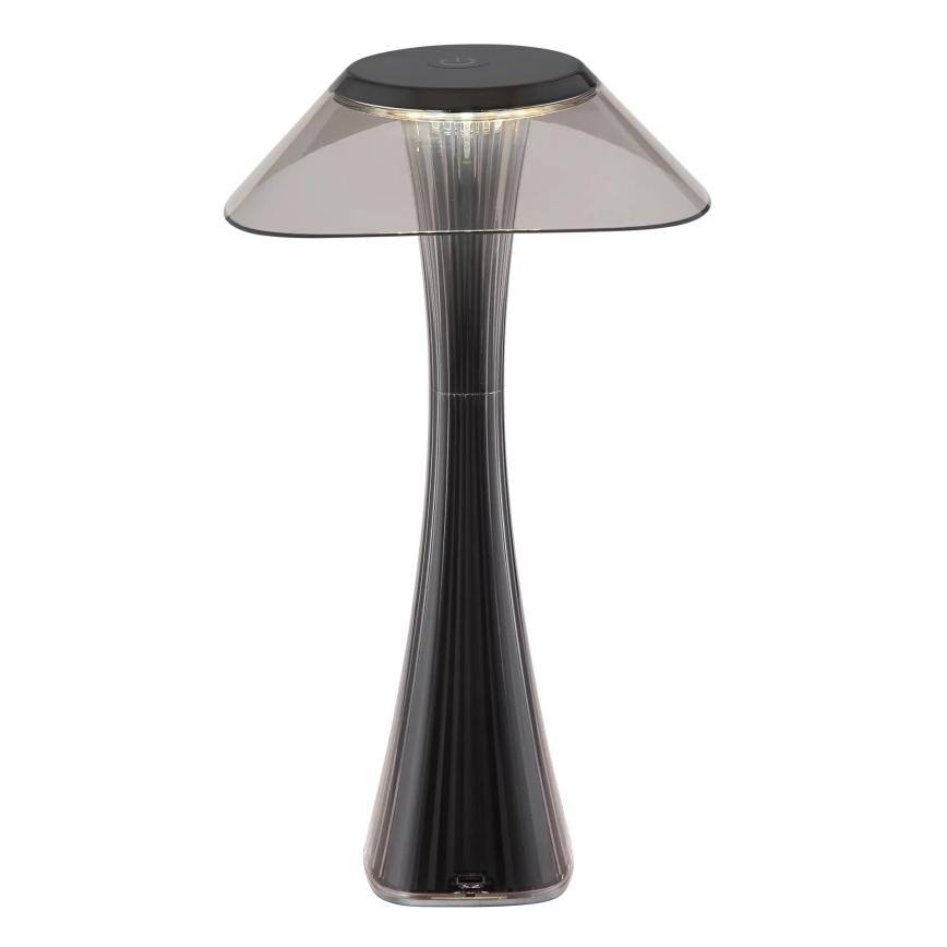 Globo - LED Pritemdomas įkraunamas stalinis šviestuvas LED/2,5W/3,7V 1200mAh 2700K/4500K/6500K juoda