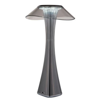 Globo - LED Pritemdomas įkraunamas stalinis šviestuvas LED/2,5W/3,7V 1200mAh 2700K/4500K/6500K juoda