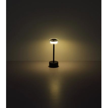 Globo - LED Pritemdoma įkraunama jutiklinė stalinė lempa LED/2,5W/3,7V 2700/4000/6500K 1800mAh juoda