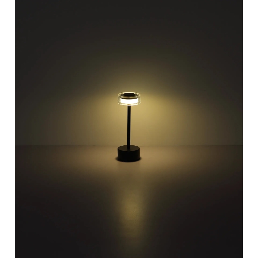 Globo - LED Pritemdoma įkraunama jutiklinė stalinė lempa LED/2,5W/3,7V 2700/4000/6500K 1800mAh juoda