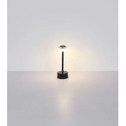 Globo - LED Pritemdoma įkraunama jutiklinė stalinė lempa LED/2,5W/3,7V 2700/4000/6500K 1800mAh juoda
