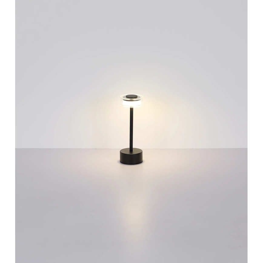 Globo - LED Pritemdoma įkraunama jutiklinė stalinė lempa LED/2,5W/3,7V 2700/4000/6500K 1800mAh juoda