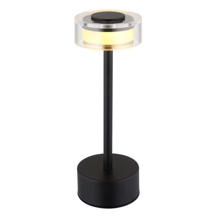 Globo - LED Pritemdoma įkraunama jutiklinė stalinė lempa LED/2,5W/3,7V 2700/4000/6500K 1800mAh juoda