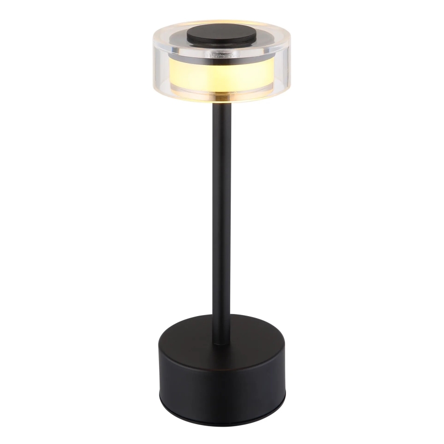 Globo - LED Pritemdoma įkraunama jutiklinė stalinė lempa LED/2,5W/3,7V 2700/4000/6500K 1800mAh juoda