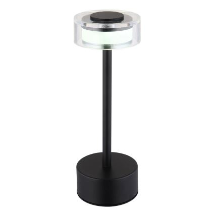 Globo - LED Pritemdoma įkraunama jutiklinė stalinė lempa LED/2,5W/3,7V 2700/4000/6500K 1800mAh juoda