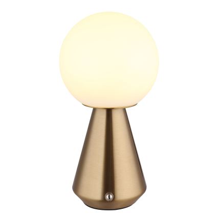 Globo - LED reguliuojama lietimui jautri lauko stalinė lempa LED/1,5W/5V 3000/4500/6500K 1800 mAh IP41 vario spalvos