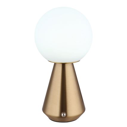 Globo - LED reguliuojama lietimui jautri lauko stalinė lempa LED/1,5W/5V 3000/4500/6500K 1800 mAh IP41 vario spalvos