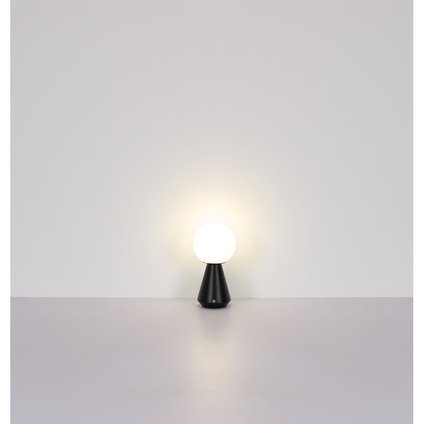 Globo - LED Pritemdomas jutiklinė lauko Stalinis šviestuvas LED/1,5W/5V 3000/4500/6500K 1800 mAh IP41 juoda