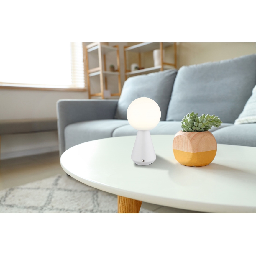 Globo - LED reguliuojama lietimui jautri lauko stalo lempa LED/1,5W/5V 3000/4500/6500K 1800 mAh IP41 balta