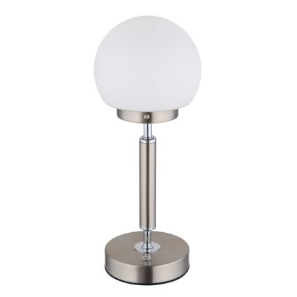 Globo - LED Pritemdoma įkraunama jutiklinė stalinė lempa LED/2,5W/5V 1800mAh 2700/4000/6500K matinis chromas
