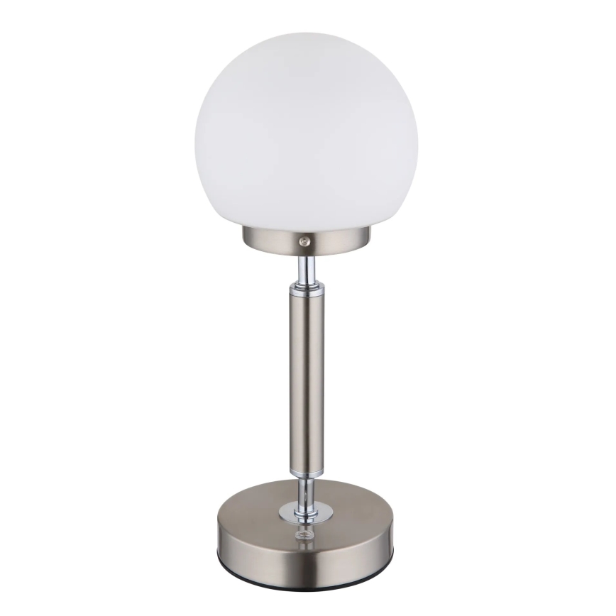 Globo - LED Pritemdoma įkraunama jutiklinė stalinė lempa LED/2,5W/5V 1800mAh 2700/4000/6500K matinis chromas