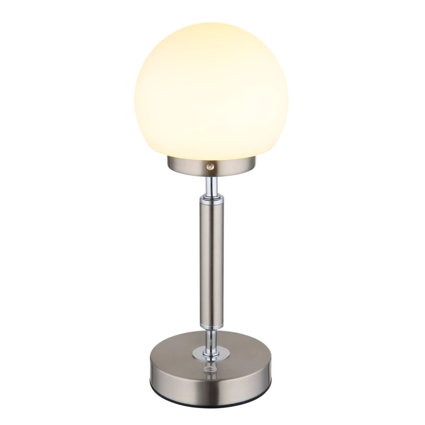 Globo - LED Pritemdoma įkraunama jutiklinė stalinė lempa LED/2,5W/5V 1800mAh 2700/4000/6500K matinis chromas