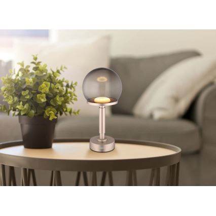 Globo - LED Pritemdoma įkraunama jutiklinė stalinė lempa LED/2,5W/5V 1800mAh 2700/4000/6500K Rožinis auksas