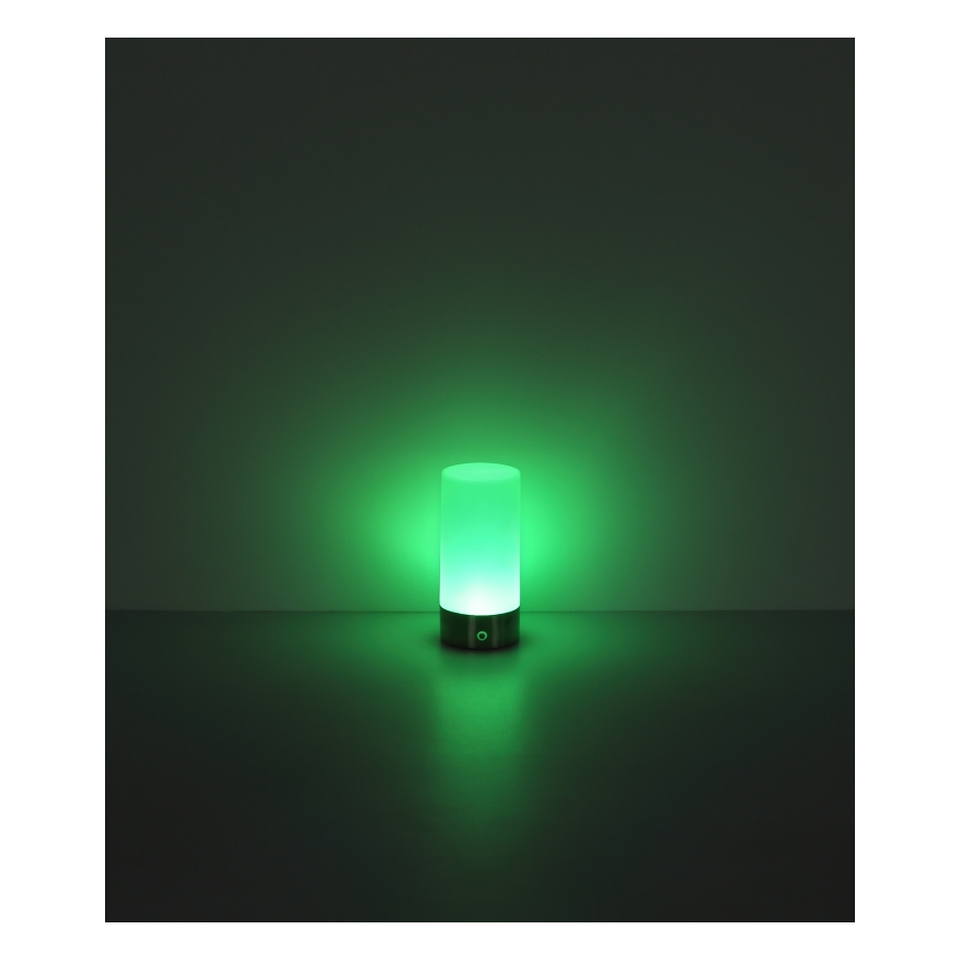 Globo - LED RGBW Pritemdomas jutiklinė lauko Stalinis šviestuvas LED/1,8W/5V 1500 mAh IP44 matinis chromas