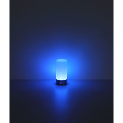 Globo - LED RGBW Pritemdomas jutiklinė lauko Stalinis šviestuvas LED/1,8W/5V 1500 mAh IP44 matinis chromas