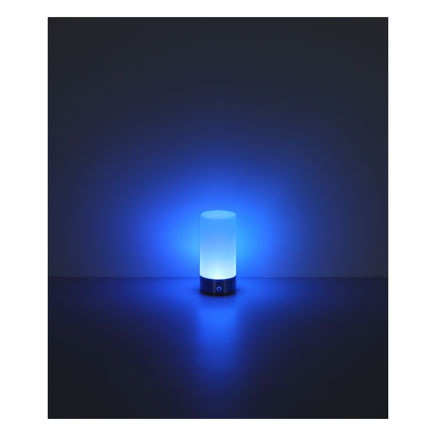 Globo - LED RGBW Pritemdomas jutiklinė lauko Stalinis šviestuvas LED/1,8W/5V 1500 mAh IP44 matinis chromas