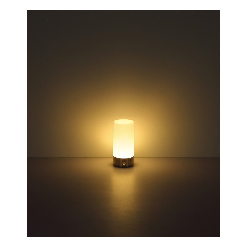 Globo - LED RGBW Pritemdomas jutiklinė lauko Stalinis šviestuvas LED/1,8W/5V 1500 mAh IP44 matinis chromas