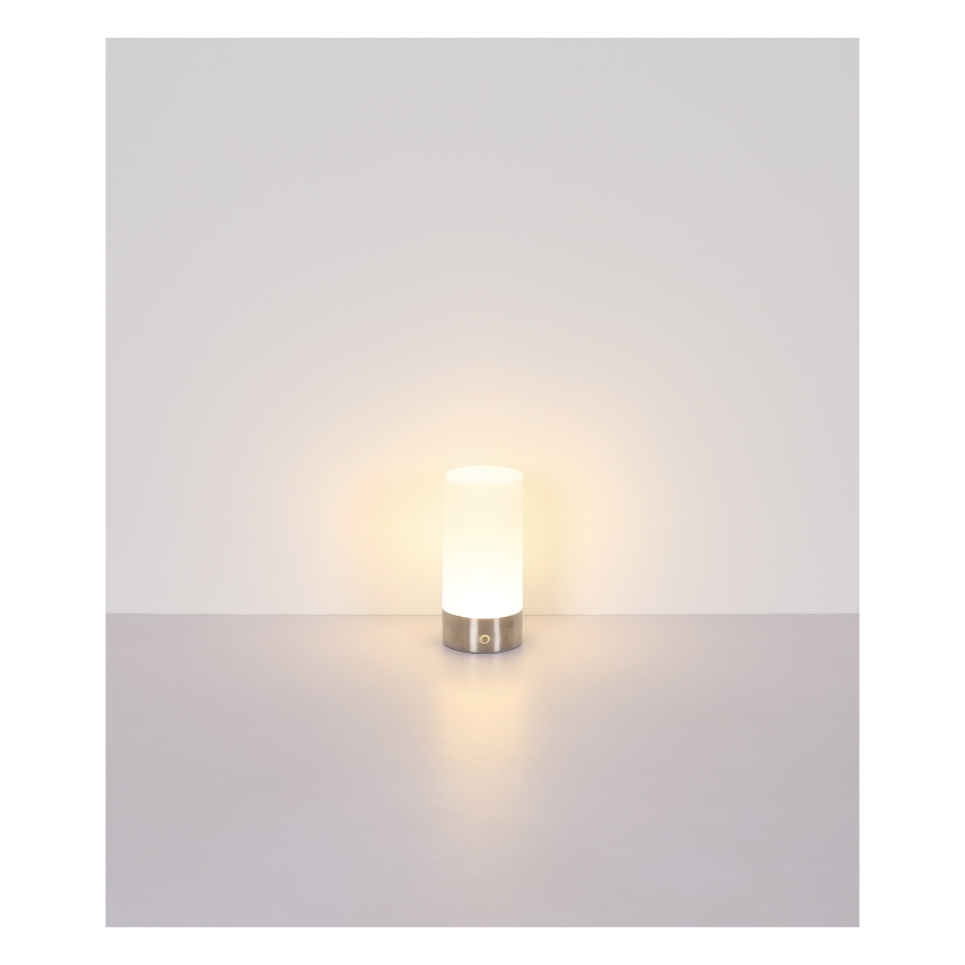 Globo - LED RGBW Pritemdomas jutiklinė lauko Stalinis šviestuvas LED/1,8W/5V 1500 mAh IP44 matinis chromas