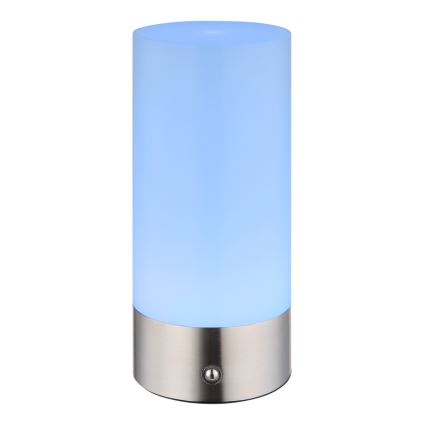 Globo - LED RGBW Pritemdomas jutiklinė lauko Stalinis šviestuvas LED/1,8W/5V 1500 mAh IP44 matinis chromas