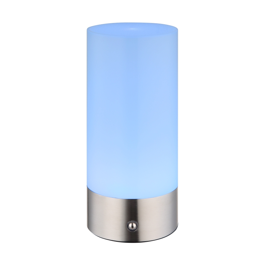 Globo - LED RGBW reguliuojama lietimui jautri lauko stalinė lempa LED/1,8W/5V 1500 mAh IP44 matinio chromo