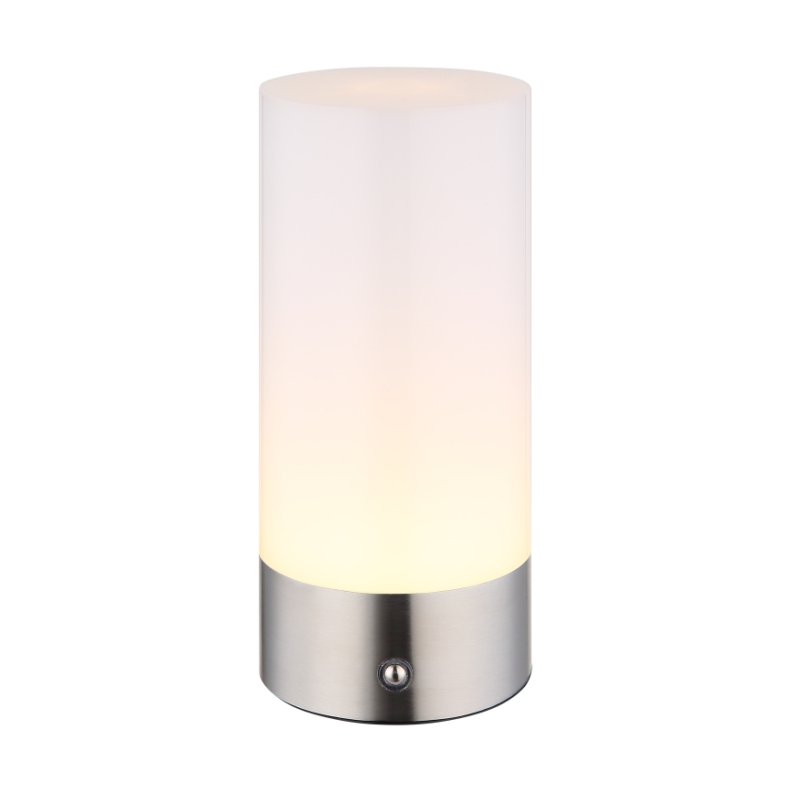 Globo - LED RGBW reguliuojama lietimui jautri lauko stalinė lempa LED/1,8W/5V 1500 mAh IP44 matinio chromo