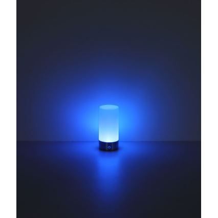Globo - LED RGBW Pritemdomas jutiklinė lauko Stalinis šviestuvas LED/1,8W/5V 1500 mAh juoda
