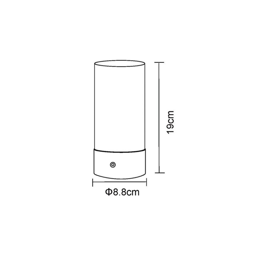 Globo - LED RGBW Pritemdomas jutiklinė lauko Stalinis šviestuvas LED/1,8W/5V 1500 mAh juoda