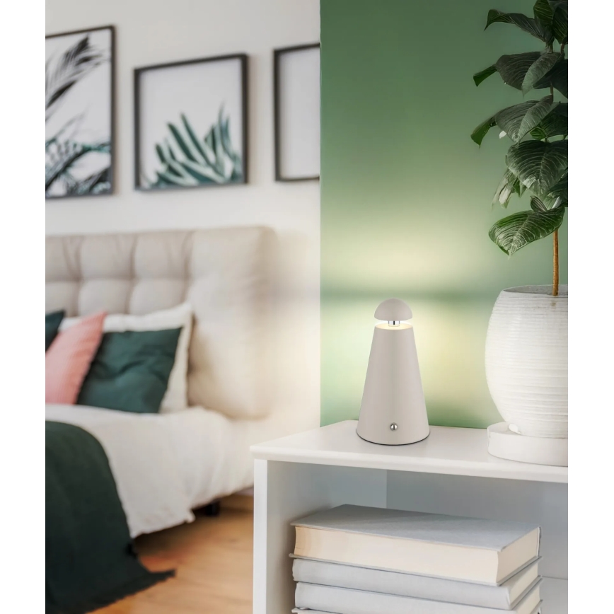 Globo - LED reguliuojama jutiklinė įkraunama stalinė lempa LED/1,2W/5V 1200 mAh 2700/4500/6000K