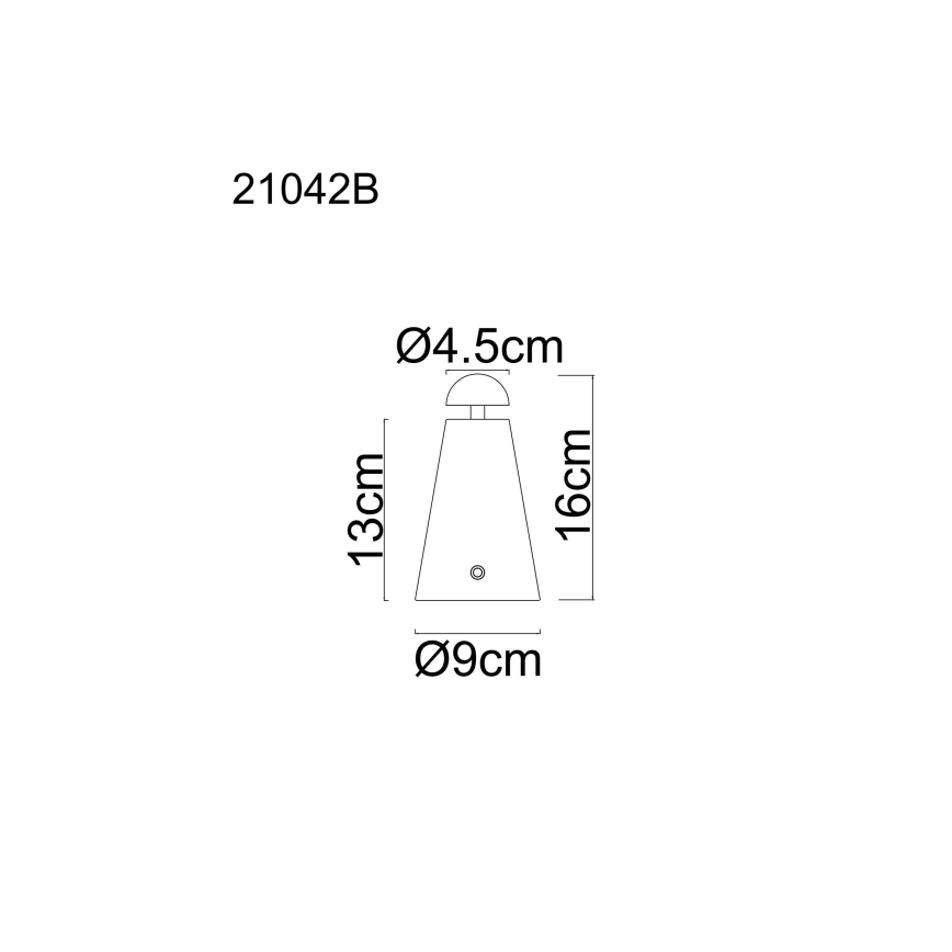 Globo - LED reguliuojama jutiklinė įkraunama stalinė lempa LED/1,2W/5V 1200 mAh 2700/4500/6000K