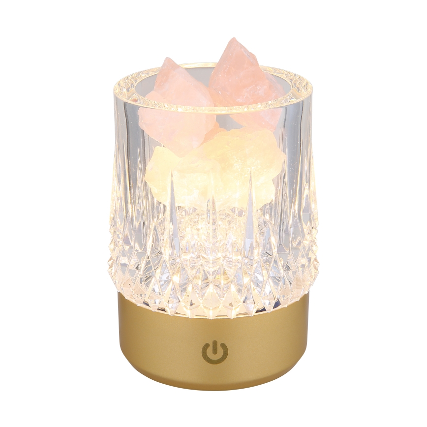 Globo - LED pritemdomas, liečiamas stalinis šviestuvas LED/1W/5V 3000K 1200 mAh auksas