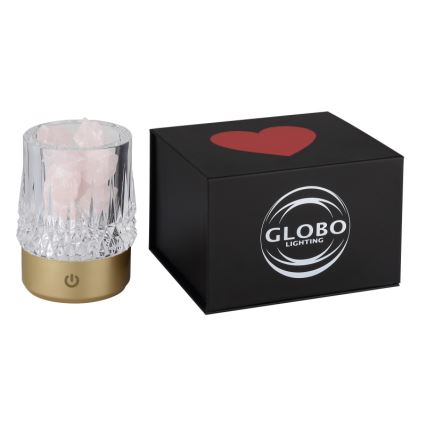 Globo - LED pritemdomas, liečiamas stalinis šviestuvas LED/1W/5V 3000K 1200 mAh auksas