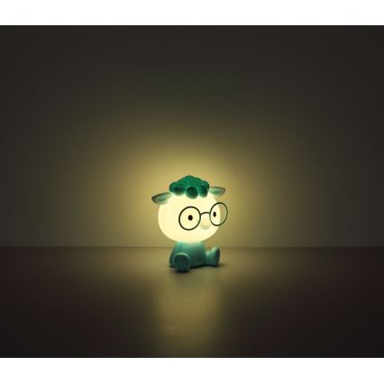 Globo - LED Pritemdomas įkraunamas vaikiškas naktinis maža lempa LED/1W/5V 500 mAh mėlyna