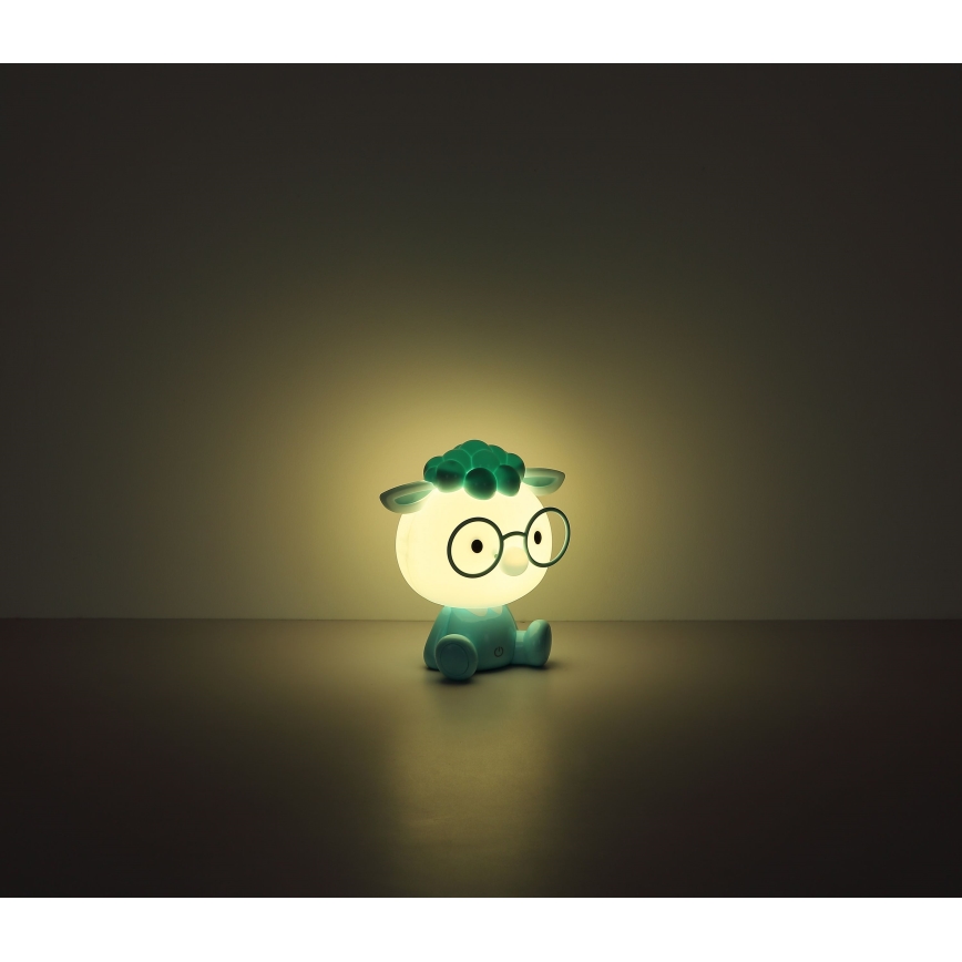Globo - LED Pritemdomas įkraunamas vaikiškas naktinis maža lempa LED/1W/5V 500 mAh mėlyna