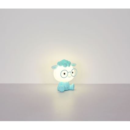 Globo - LED Pritemdomas įkraunamas vaikiškas naktinis maža lempa LED/1W/5V 500 mAh mėlyna