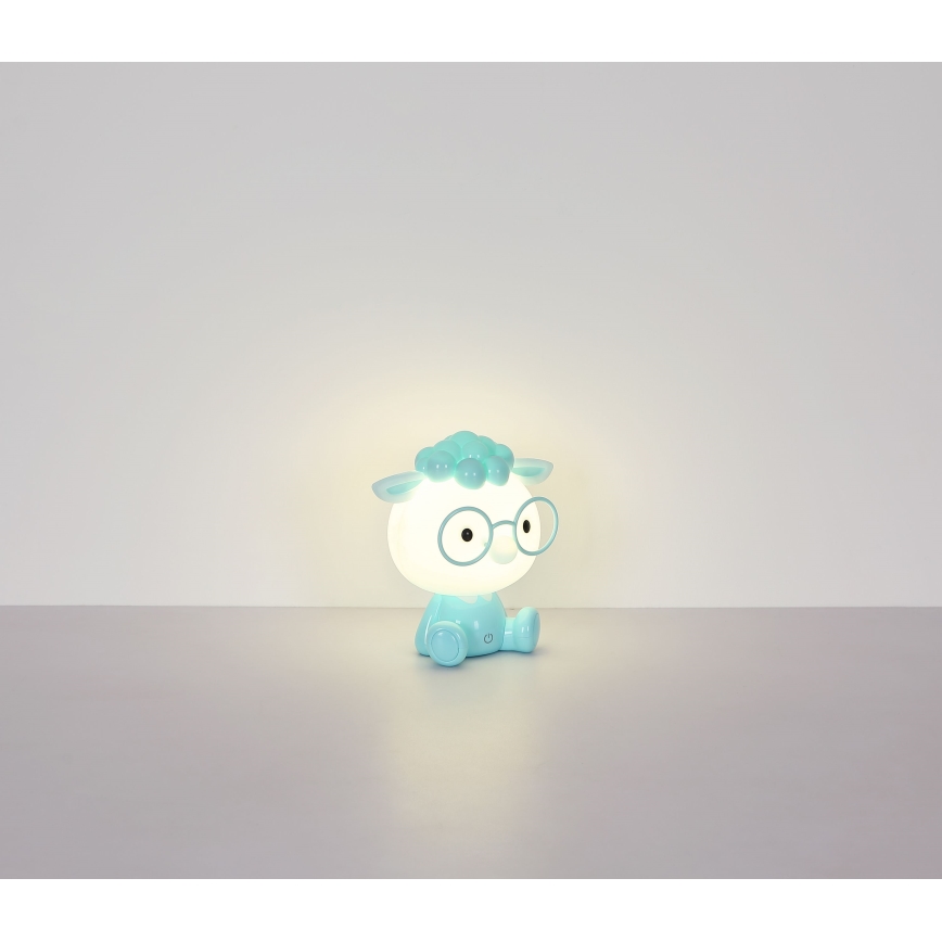 Globo - LED Pritemdomas įkraunamas vaikiškas naktinis maža lempa LED/1W/5V 500 mAh mėlyna