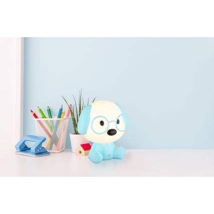 Globo - LED Pritemdomas įkraunamas vaikiškas naktinis maža lempa LED/1W/5V 500 mAh mėlyna
