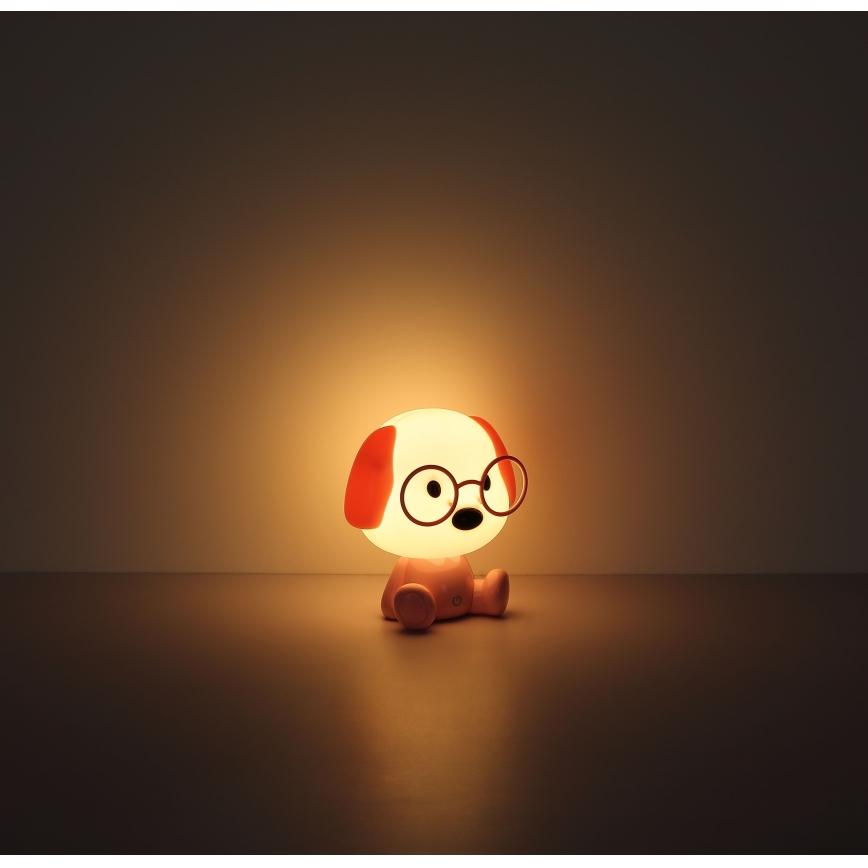 Globo - LED reguliuojama įkraunama vaikų naktinė lempa LED/1W/5V 500 mAh rožinė