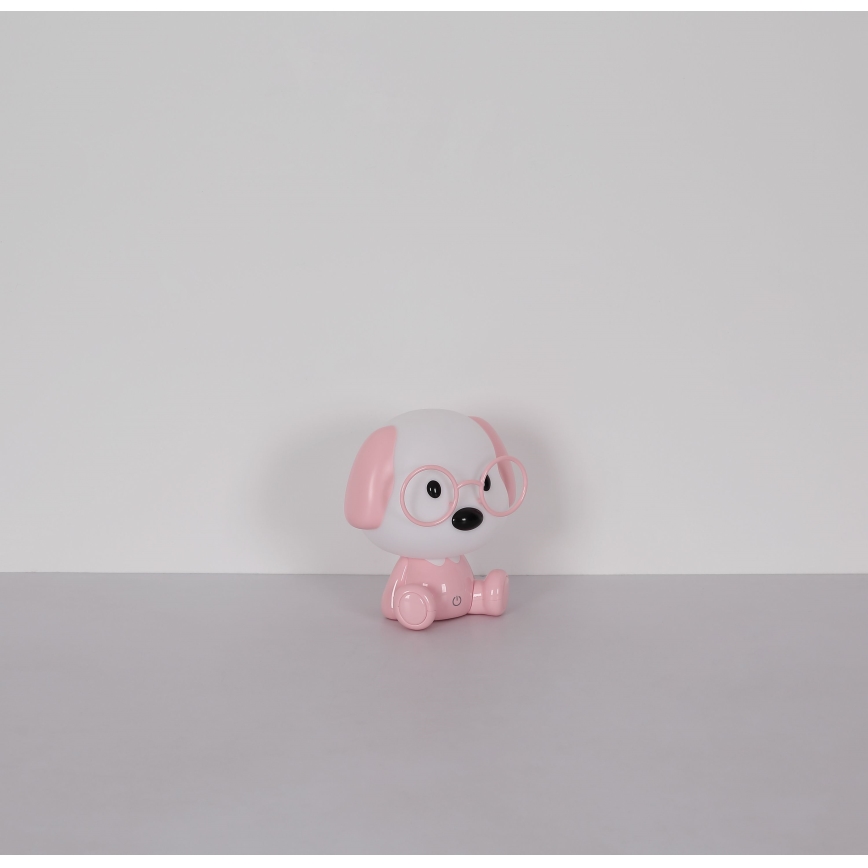 Globo - LED reguliuojama įkraunama vaikų naktinė lempa LED/1W/5V 500 mAh rožinė