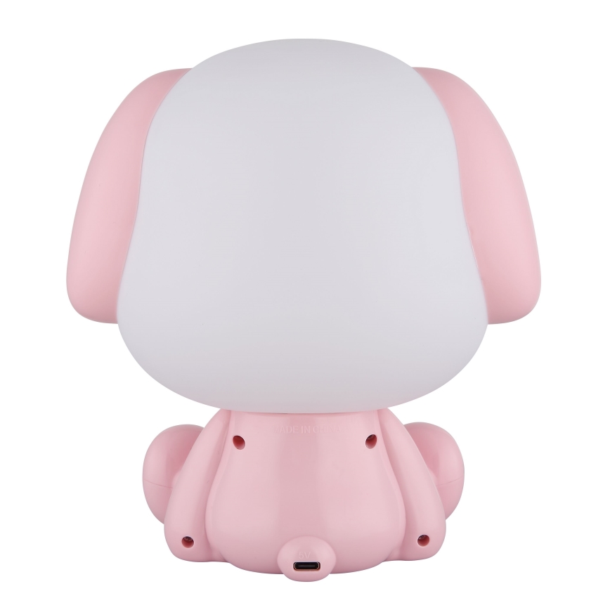 Globo - LED reguliuojama įkraunama vaikų naktinė lempa LED/1W/5V 500 mAh rožinė