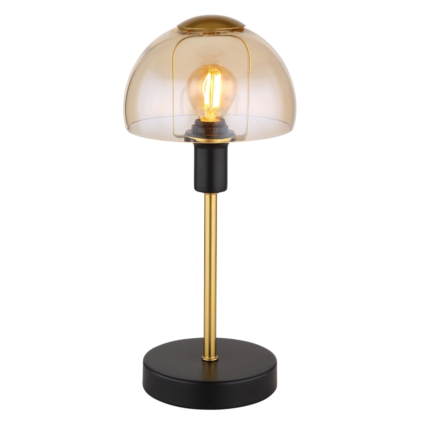 Globo - Stalas jutiklinė lempa 1xE14/25W/230V juoda/auksas