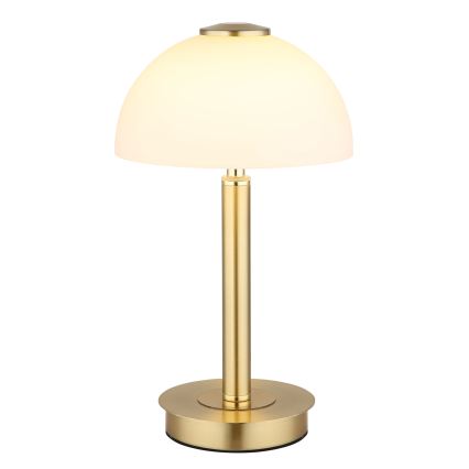 Globo - LED reguliuojama jutiklinė stalinė lempa LED/7W/230V 3000K žalvarinė
