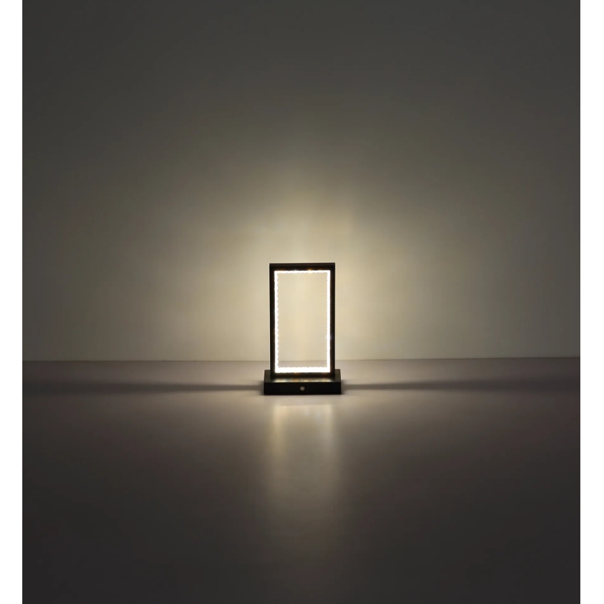 Globo - LED reguliuojama jutiklinė stalinė lempa LED/3W/3,7V 2700K/4000K/6500K 1800 mAh USB juoda
