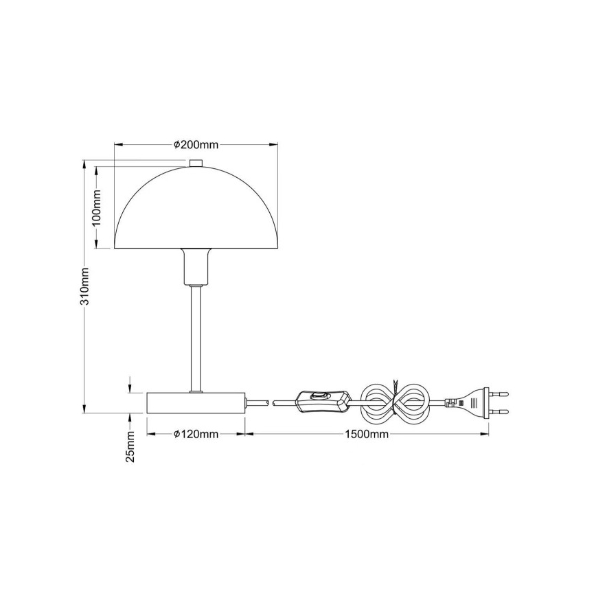 Globo - Stalo lempa 1xE14/40W/230V