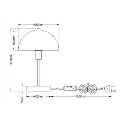 Globo - Stalinis šviestuvas 1xE14/40W/230V balta