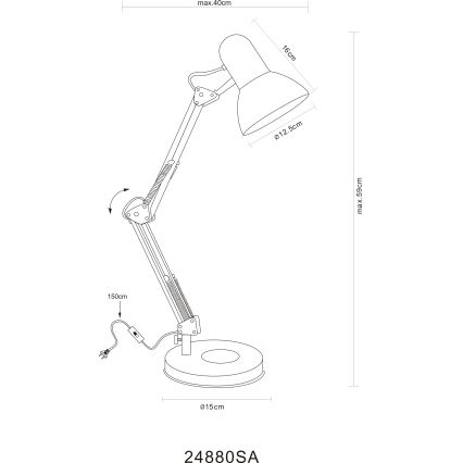 Globo - Stalinis šviestuvas 1xE27/40W/230V