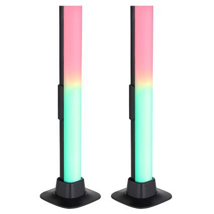 Globo RGB- KOMPLEKTAS 2x LED RGB Pritemdomas stalinis šviestuvas 2in1 LED/2W/5V USB Wi-Fi Tuya