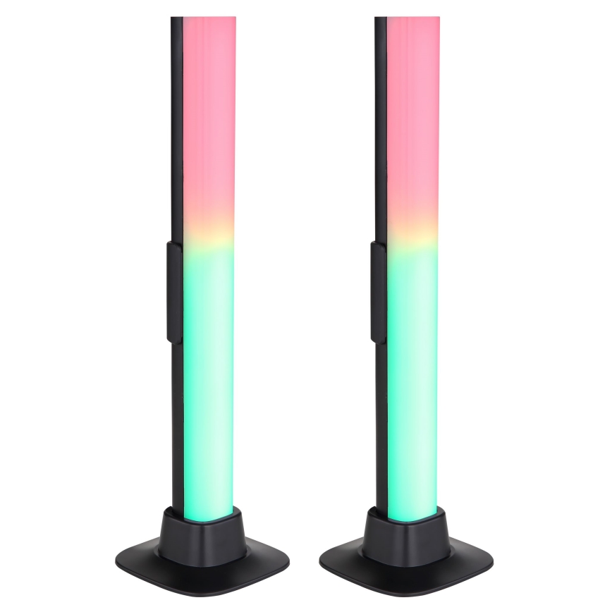Globo RGB- KOMPLEKTAS 2x LED RGB Pritemdomas stalinis šviestuvas 2in1 LED/2W/5V USB Wi-Fi Tuya