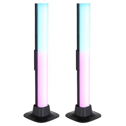 Globo RGB- KOMPLEKTAS 2x LED RGB Pritemdomas stalinis šviestuvas 2in1 LED/2W/5V USB Wi-Fi Tuya