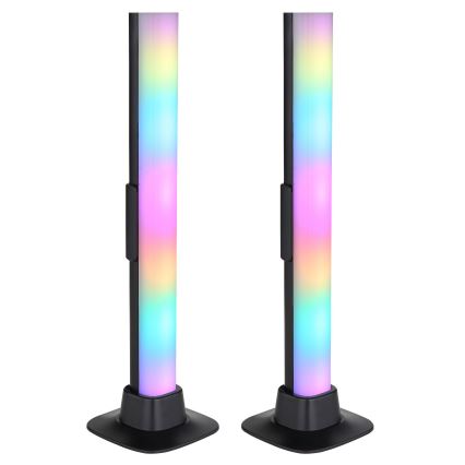 Globo RGB- KOMPLEKTAS 2x LED RGB Pritemdomas stalinis šviestuvas 2in1 LED/2W/5V Wi-Fi Tuya