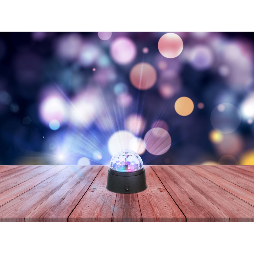 Globo 28014 - Dekoratyvinis LED šviestuvas DISCO 6xLED/0.06W/3xAA